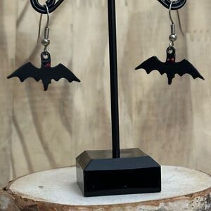 Chic Black Bat Earrings